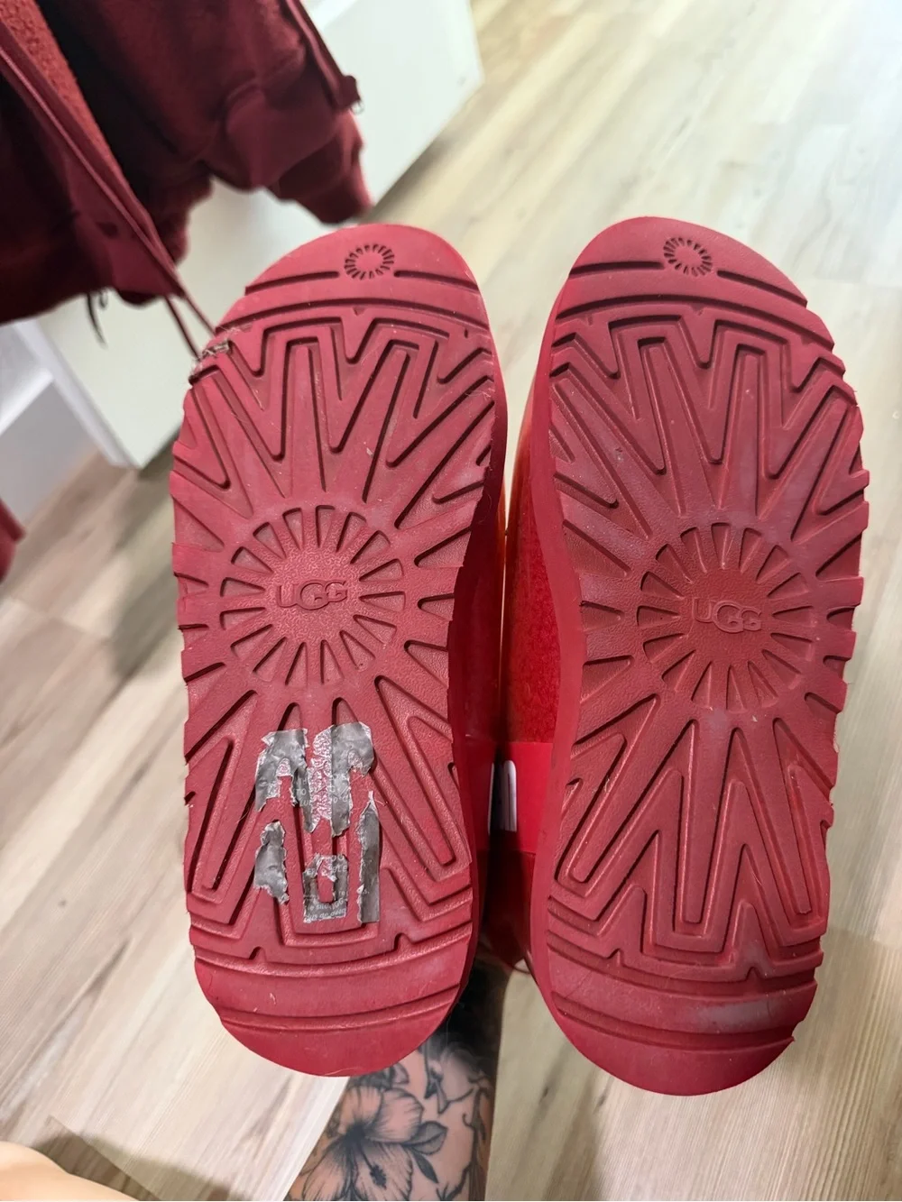 UGG Red Waterproof Short Rain Boots